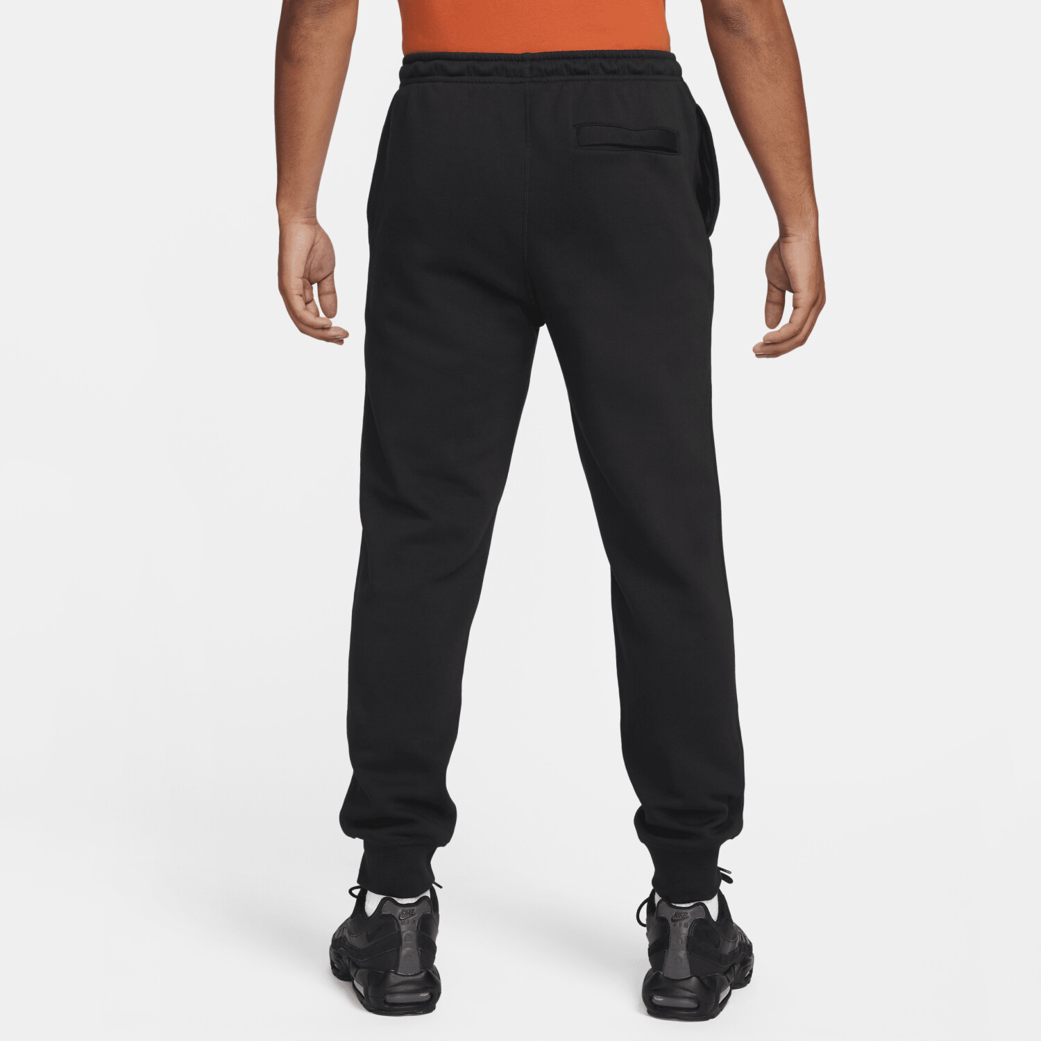 Nike Club Fleece Joggers black black safety orange ab 39 99 Preisvergleich bei idealo