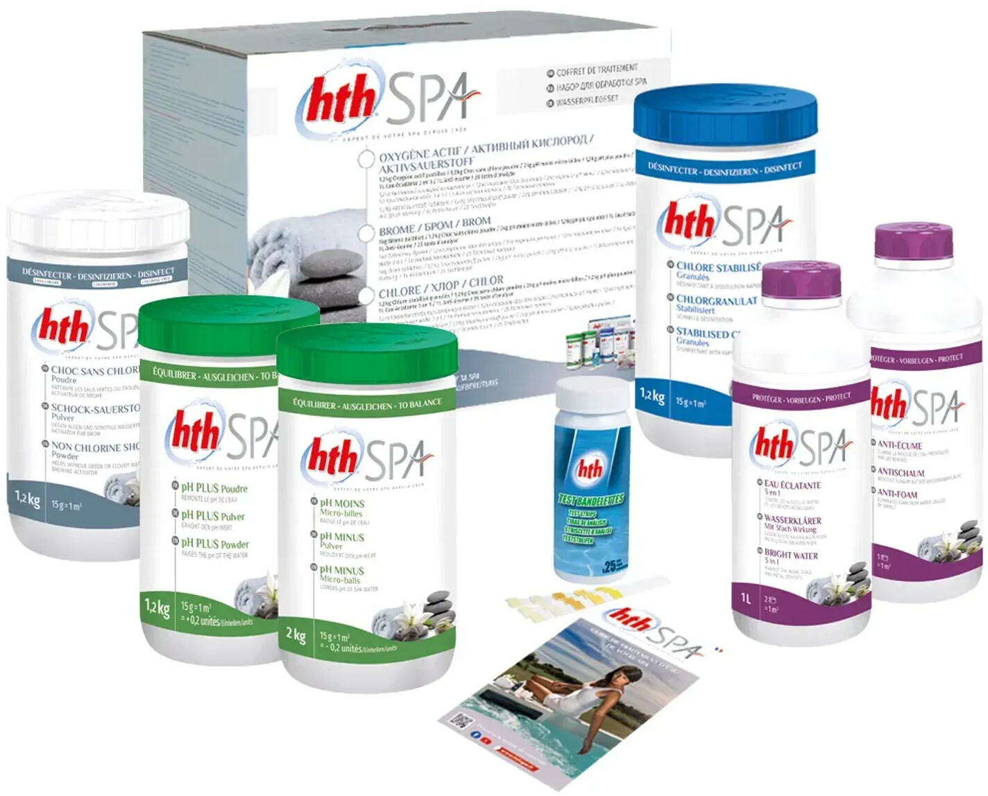HTH Kit de traitement au chlore pour spa gonflable