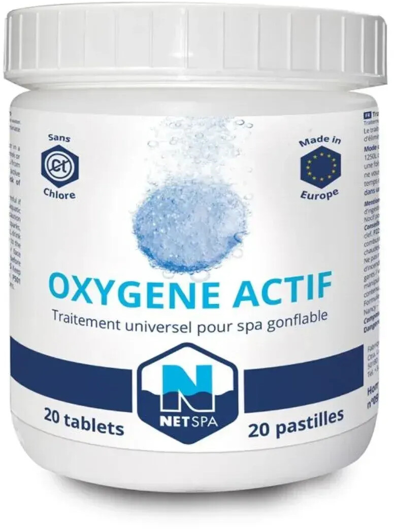 NetSpa Oxygène Actif pour spa 20 pastilles