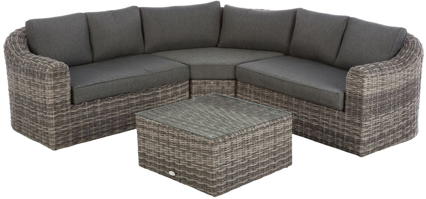 Hespéride Moorea 5-seater corner lounge Terre d'ombre