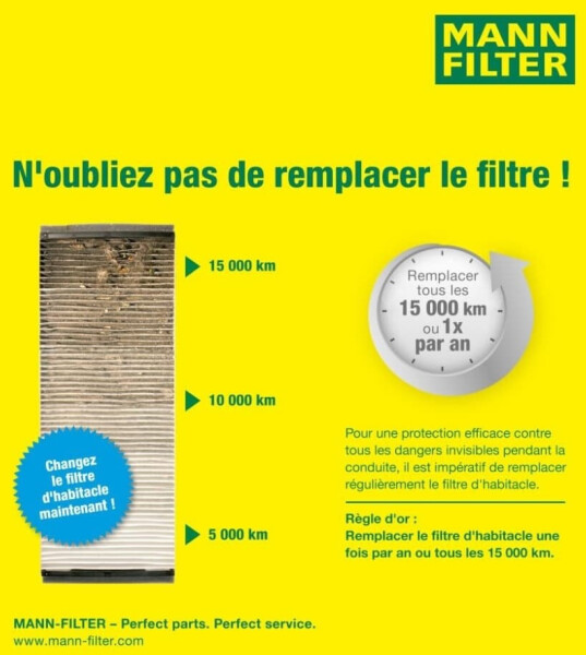 Mann Filter Pollenfilter für VW Polo VI Skoda Kamiq Scala Seat Arona (CU 26 021), Bild 5