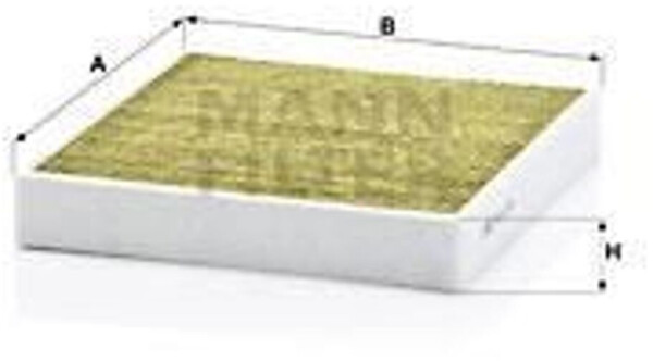 Mann Filter Pollenfilter für Seat Cordoba Audi A1 Skoda Roomster (FP 26 010), Bild 2