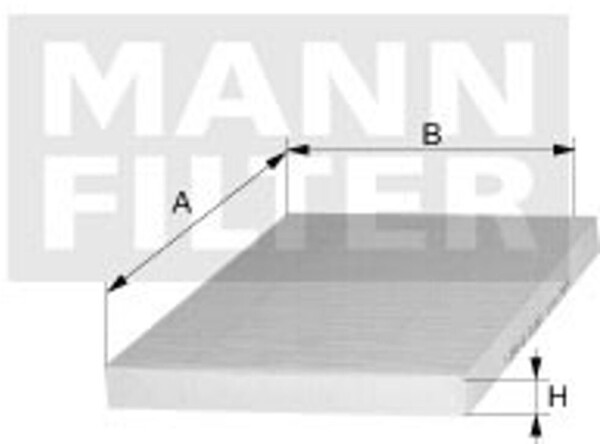 Mann Filter Pollenfilter für BMW 2 Mini Clubman X2 Countryman X1 (CUK 23 015-2), Bild 12