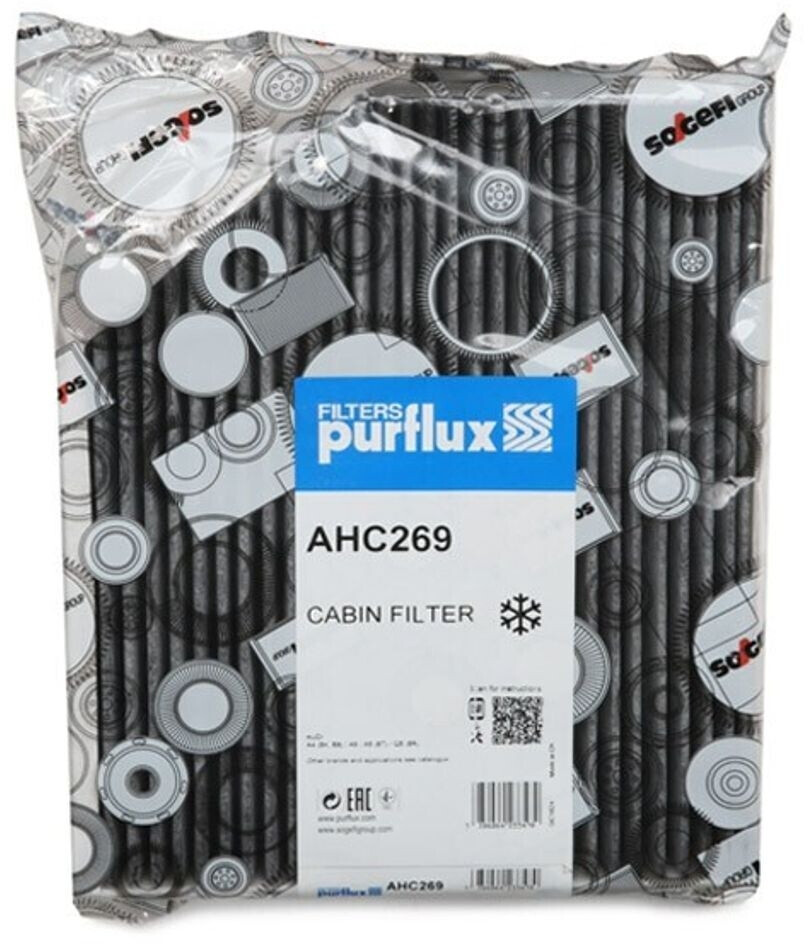 Purflux Filtre à Pollen Filtre D'habitacle Purflux AHC269 à Charbon Actif - Compatible Audi A4, Q5, Porsche Macan