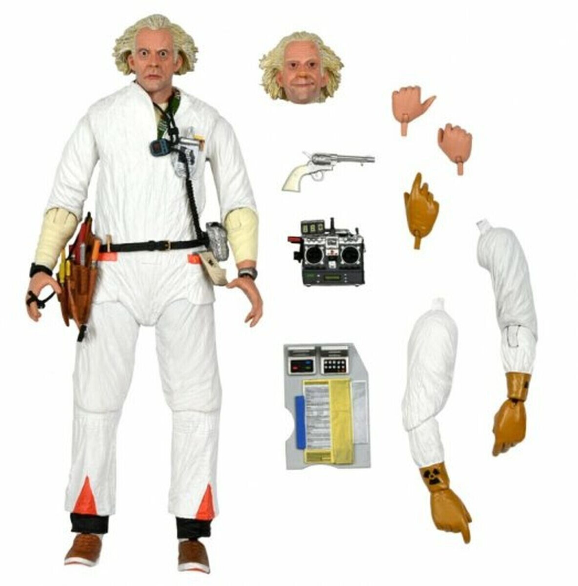 NECA BTTF Back to the Future 1985 Ultimate Doc Brown 18 cm