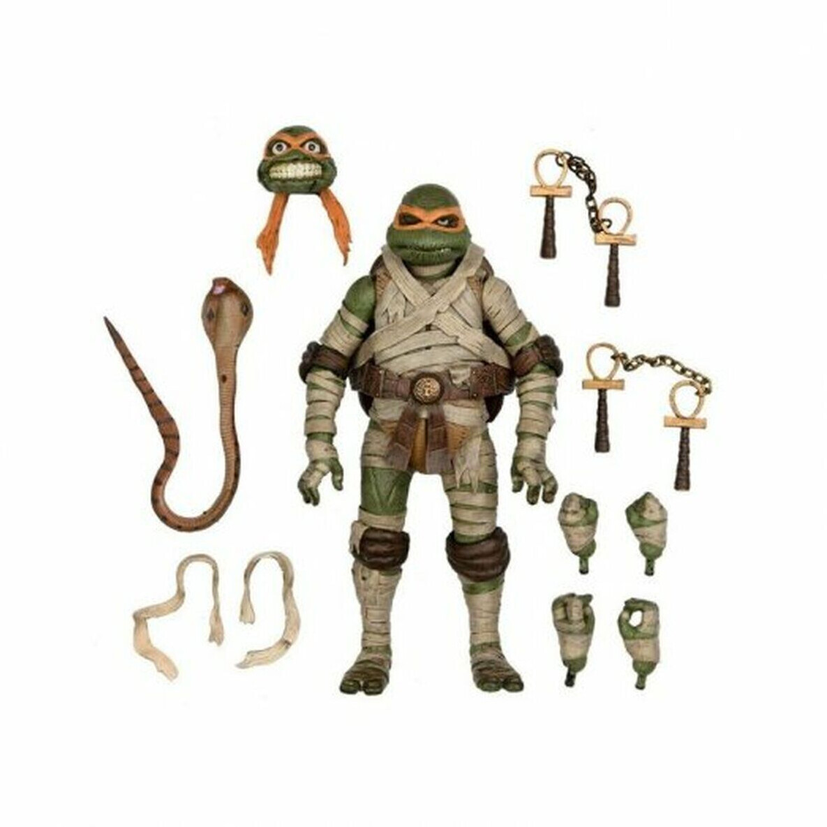 NECA Universal Monsters x Teenage Mutant Ninja Turtles Michelangelo as the Mummy 18cm