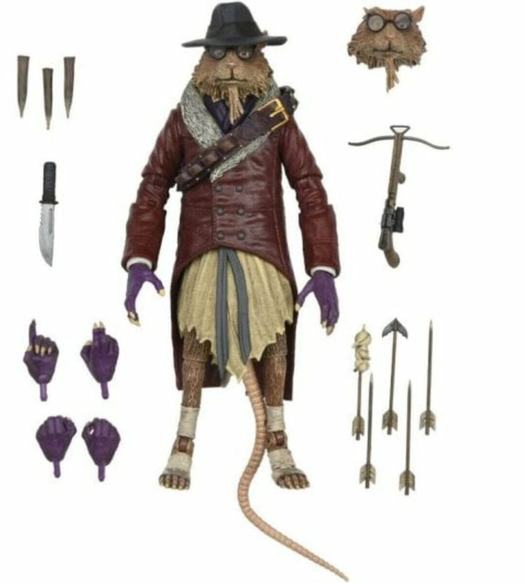 NECA Universal Monsters x Teenage Mutant Ninja Turtles Splinter as Van Helsing 18cm