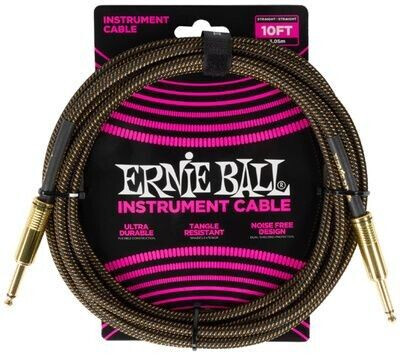 ERNIE BALL Instr.Cable Braided 10ft PD