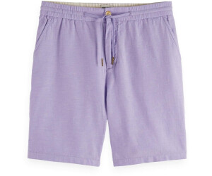 Scotch & Soda Fave Bermuda Shorts Uomo – Pantaloncini In Lino Con Cintura Elastica, Stile Casual E Moderno