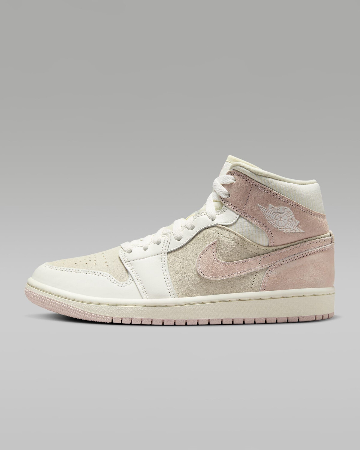 Nike Air Jordan 1 Mid Women SE coconut milk sail legend pink ab 119 99 Preisvergleich bei idealo