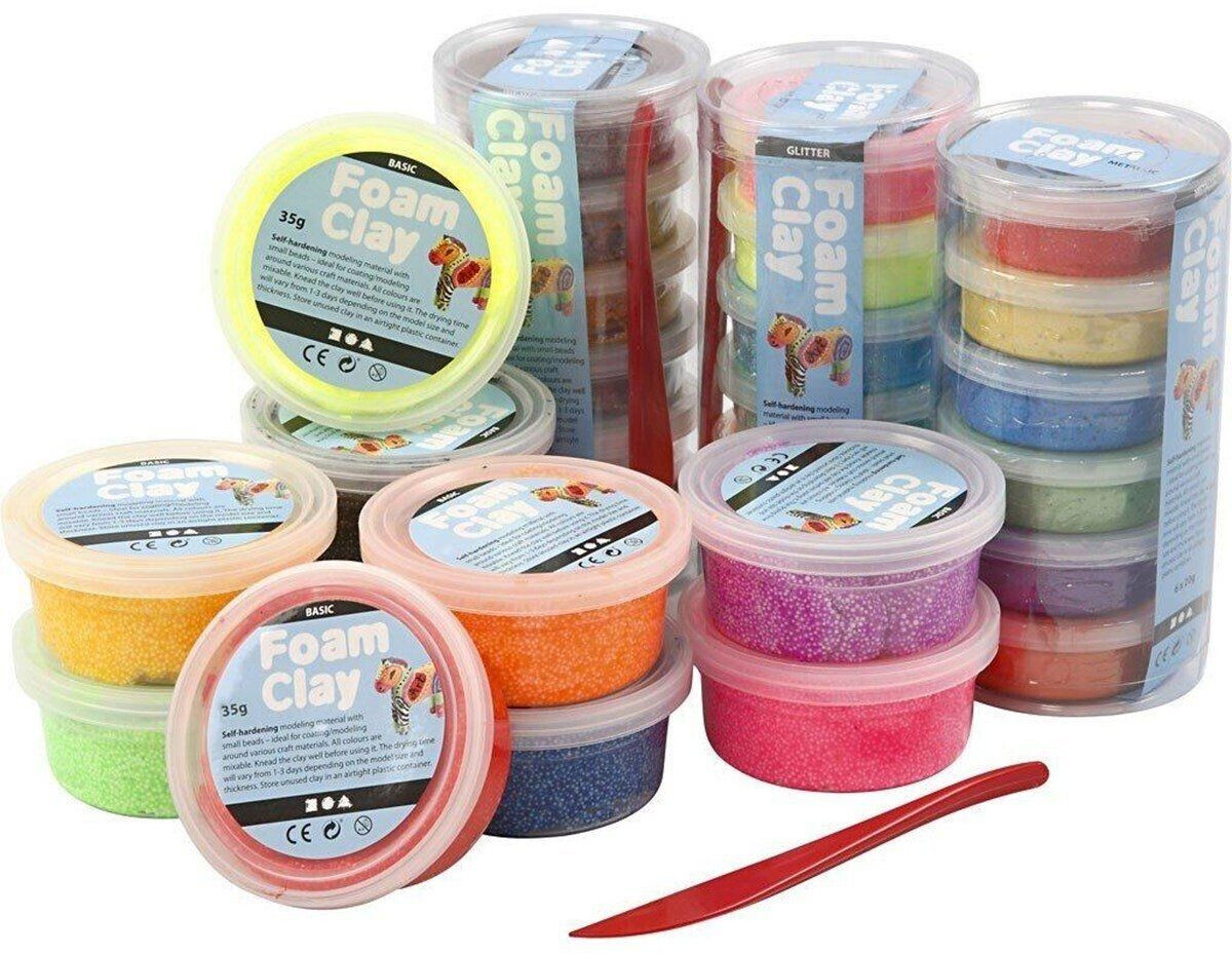 Creativ Company Foam Clay Assorted Colours 28 28