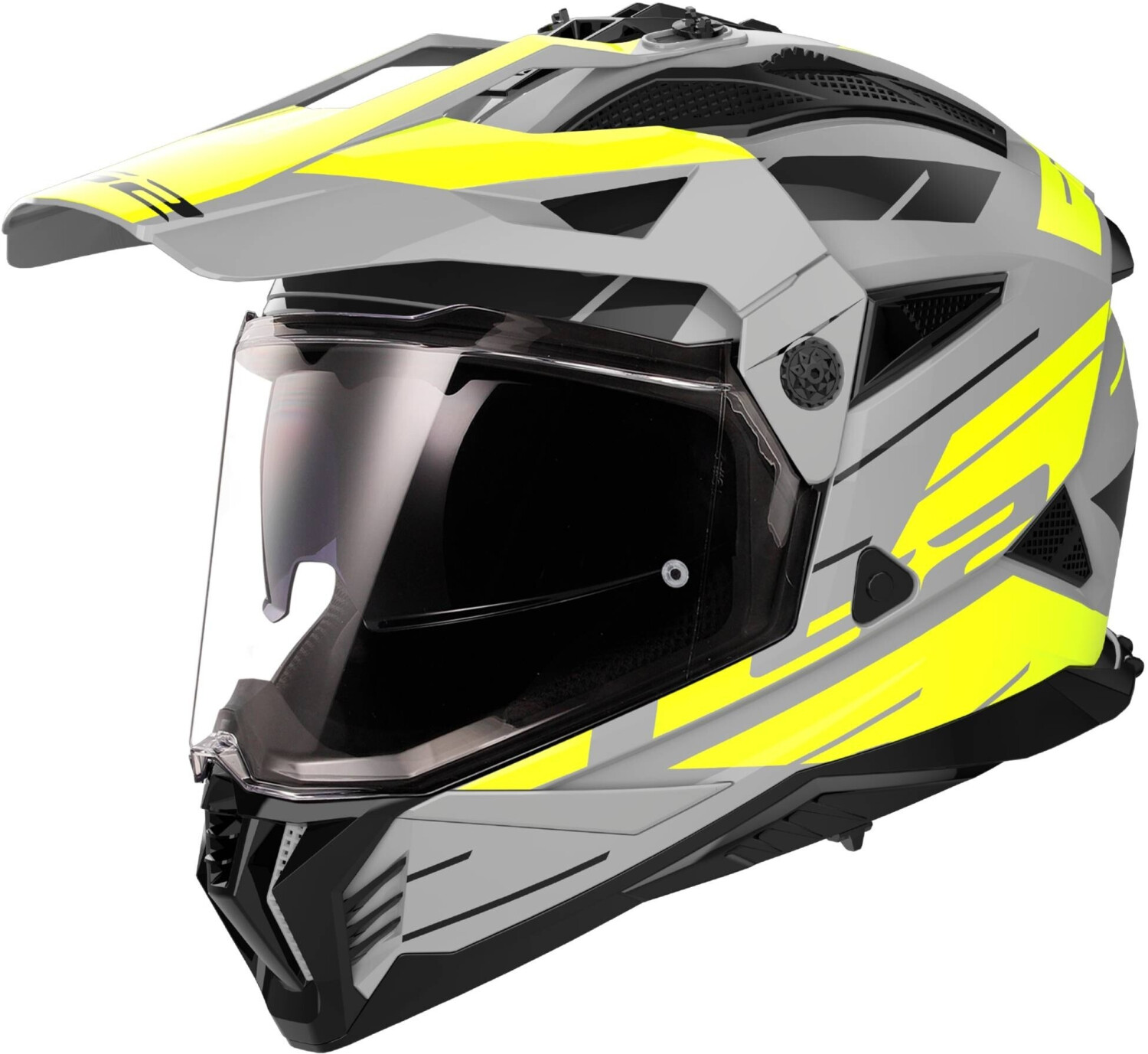 LS2 MX702 Pioneer II Namib mat gris/jaune/noir