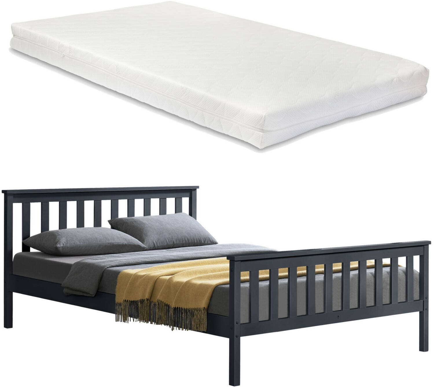 en.casa Hellnar 180x200cm with Mattress (65537511)
