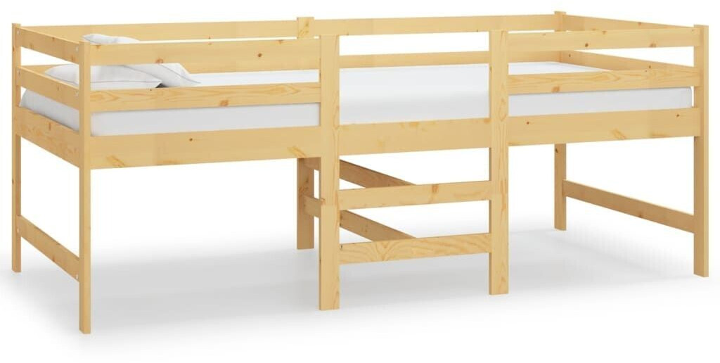vidaXL Solid wood bed pine 90x200cm (833095)