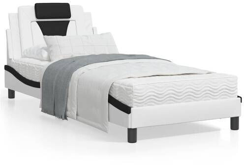 vidaXL Bed with mattress artificial leather 80x200cm (3208760)
