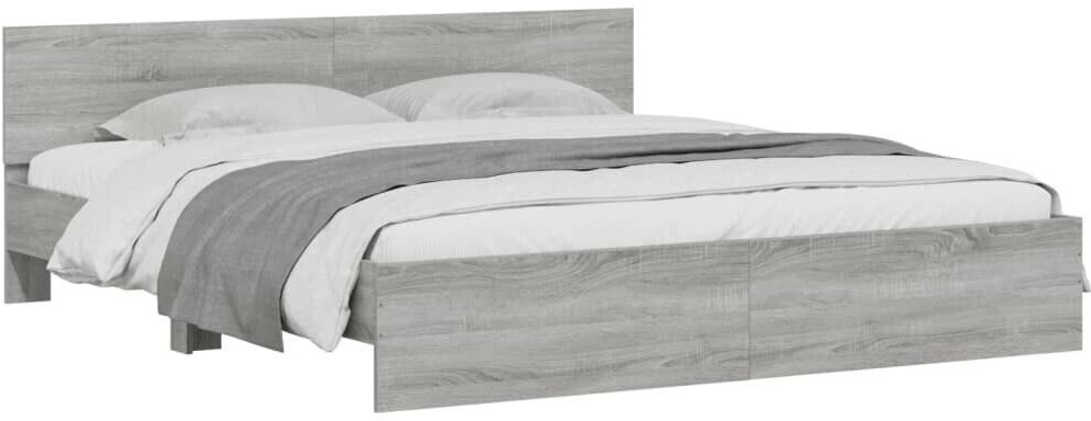 vidaXL Bed frame with headboard 180x200cm (3207467)