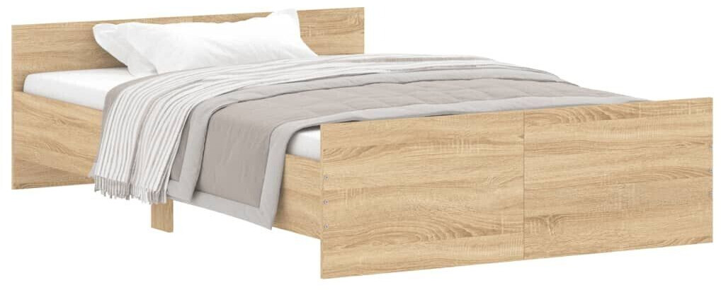 vidaXL Bed frame with headboard and footboard 120x200cm (3203742)