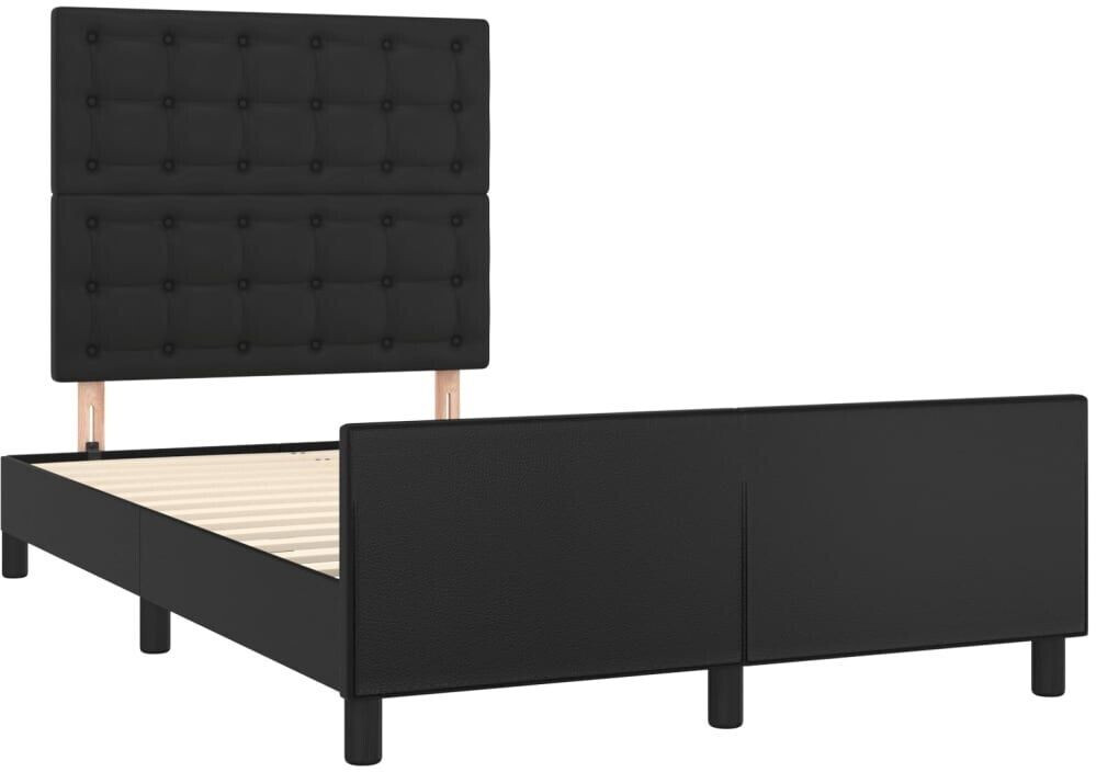 vidaXL Bed frame with headboard faux leather 120x200cm (3125561)