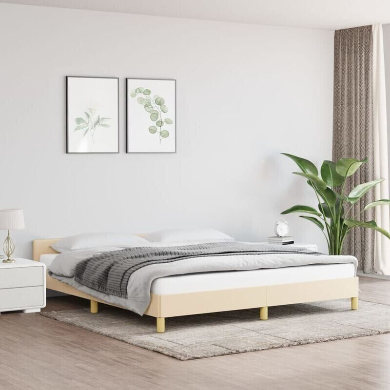 vidaXL Bed frame with headboard fabric 180x200cm (347436)