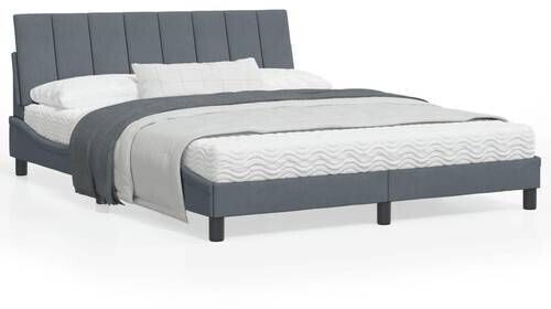 vidaXL Bed frame with headboard velvet 160x200cm (3207856)