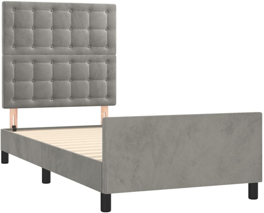 vidaXL Bed frame with velvet headboard 80x200cm (3125965)