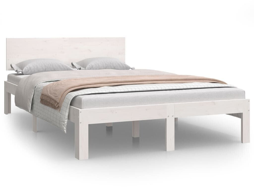 vidaXL Solid wood bed pine 120x200cm (810491)