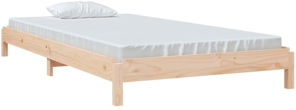 vidaXL Stacking bed solid pine wood 100x200cm (820387)