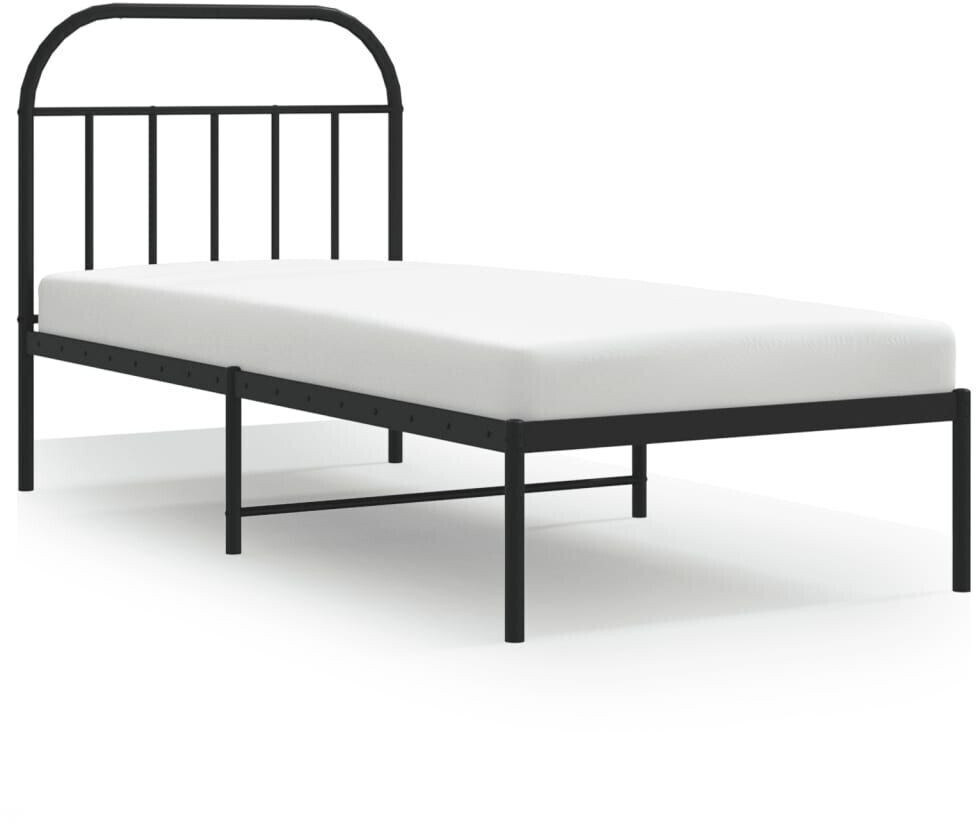 vidaXL Bed frame with headboard metal 80x200cm (353626)