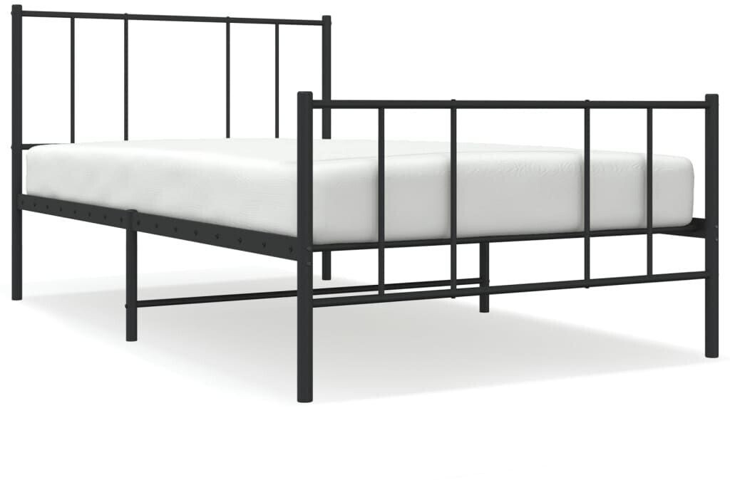 vidaXL Cadre de Lit Métal 100 x 190 cm (352492) noir