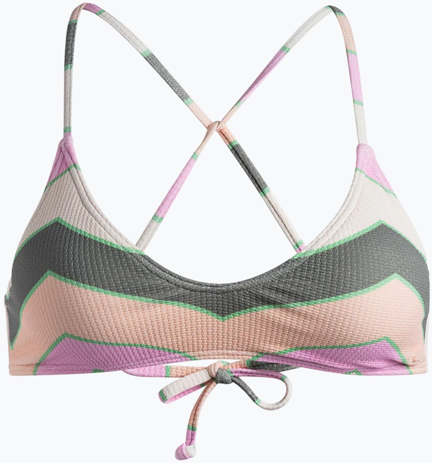 Roxy Vista Stripe Strappy Bra (ERJX305263) agave green very vista stripe