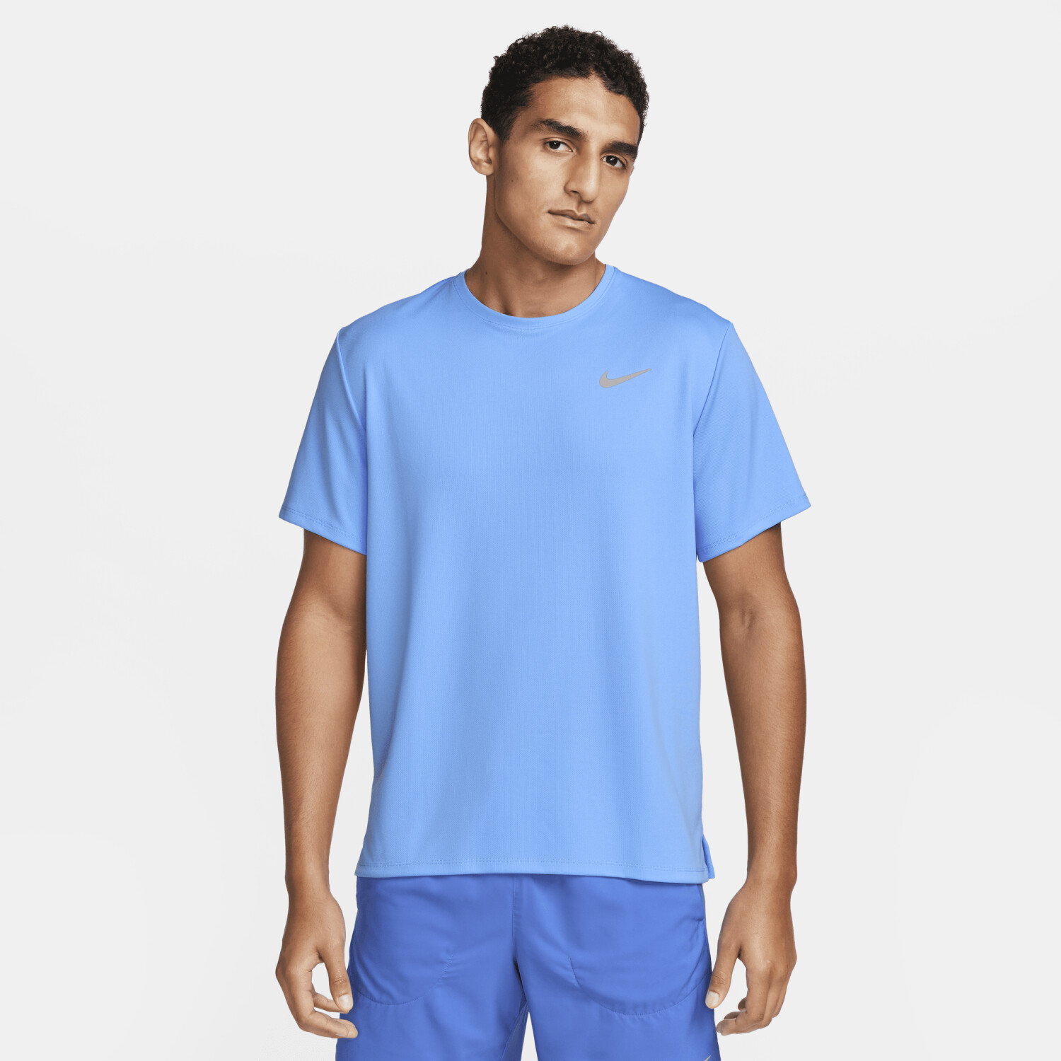 Nike Miler Dri-FIT UV short sleeve running top for men (DV9315) university blue