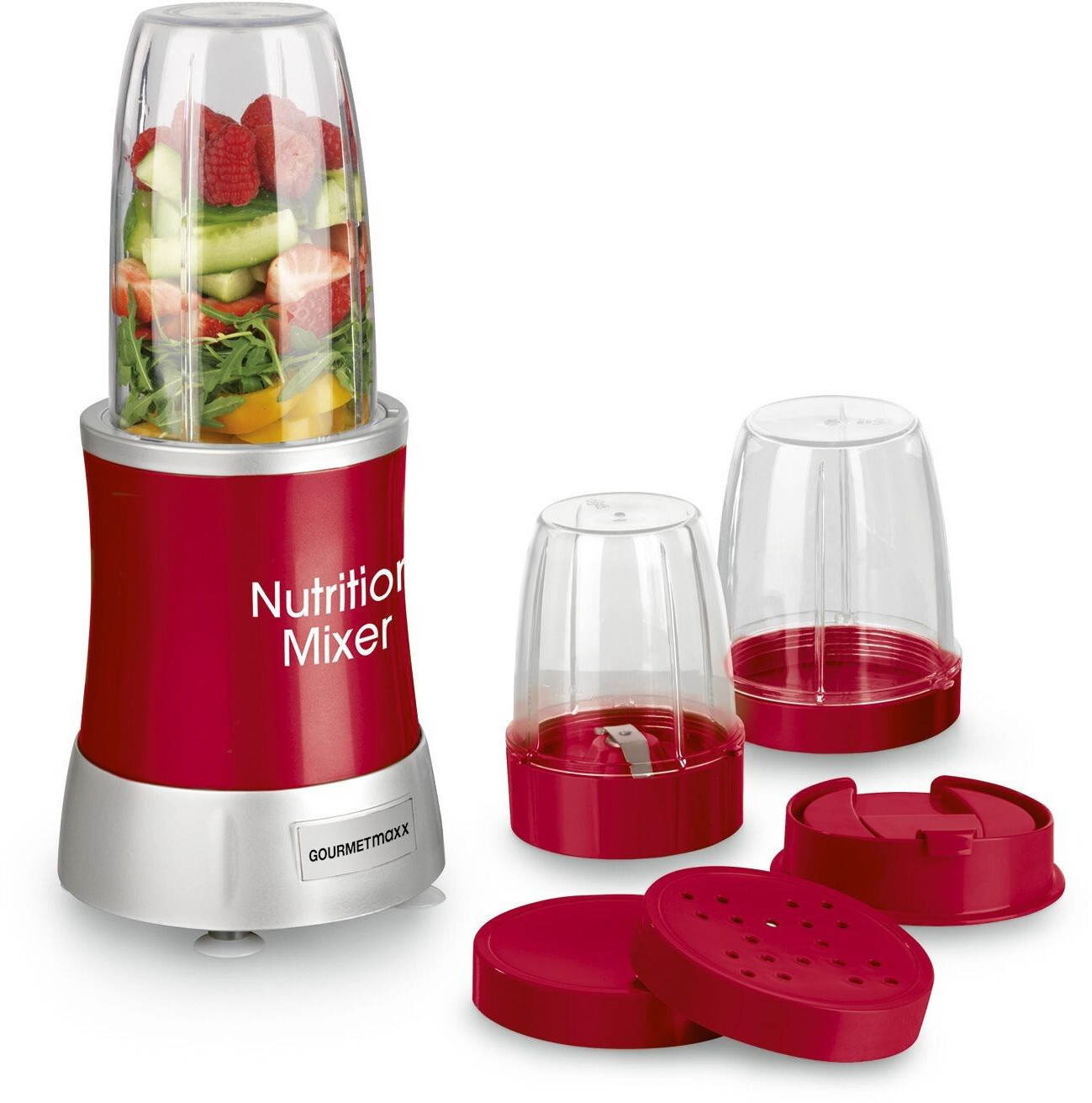 GOURMETmaxx Nutrition Mixer Deluxe red