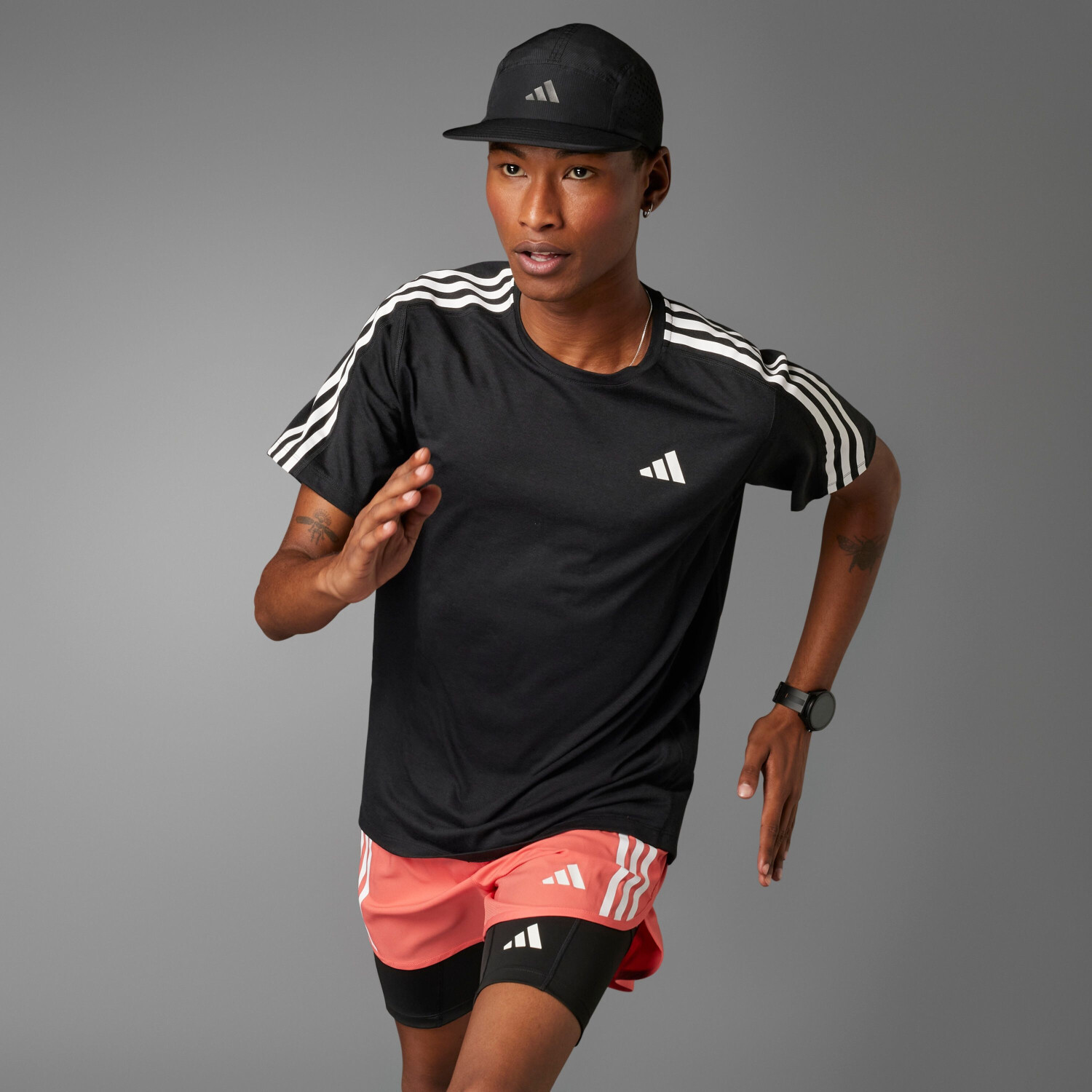 Adidas Own the Run 3 Stripes T Shirt Men au meilleur prix sur idealo