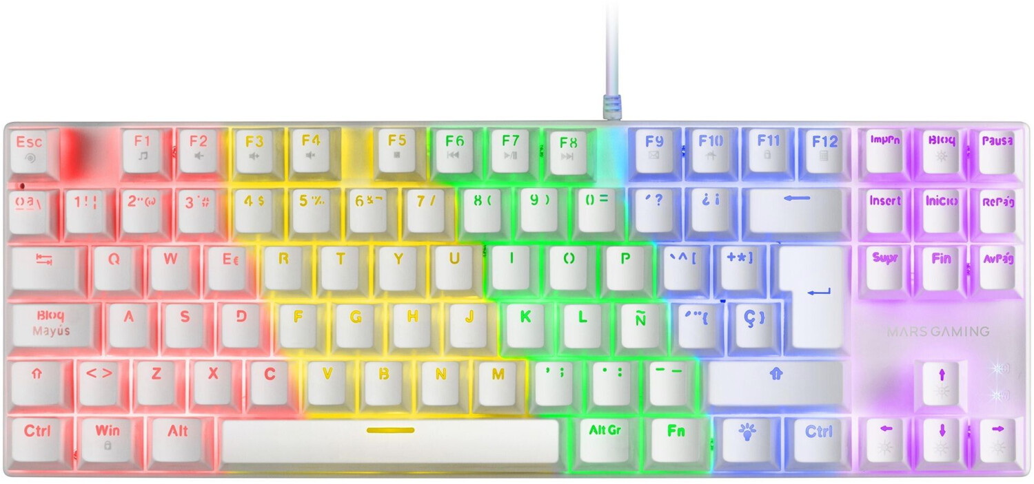 Mars Gaming MK80 White (Switch Blue) FR