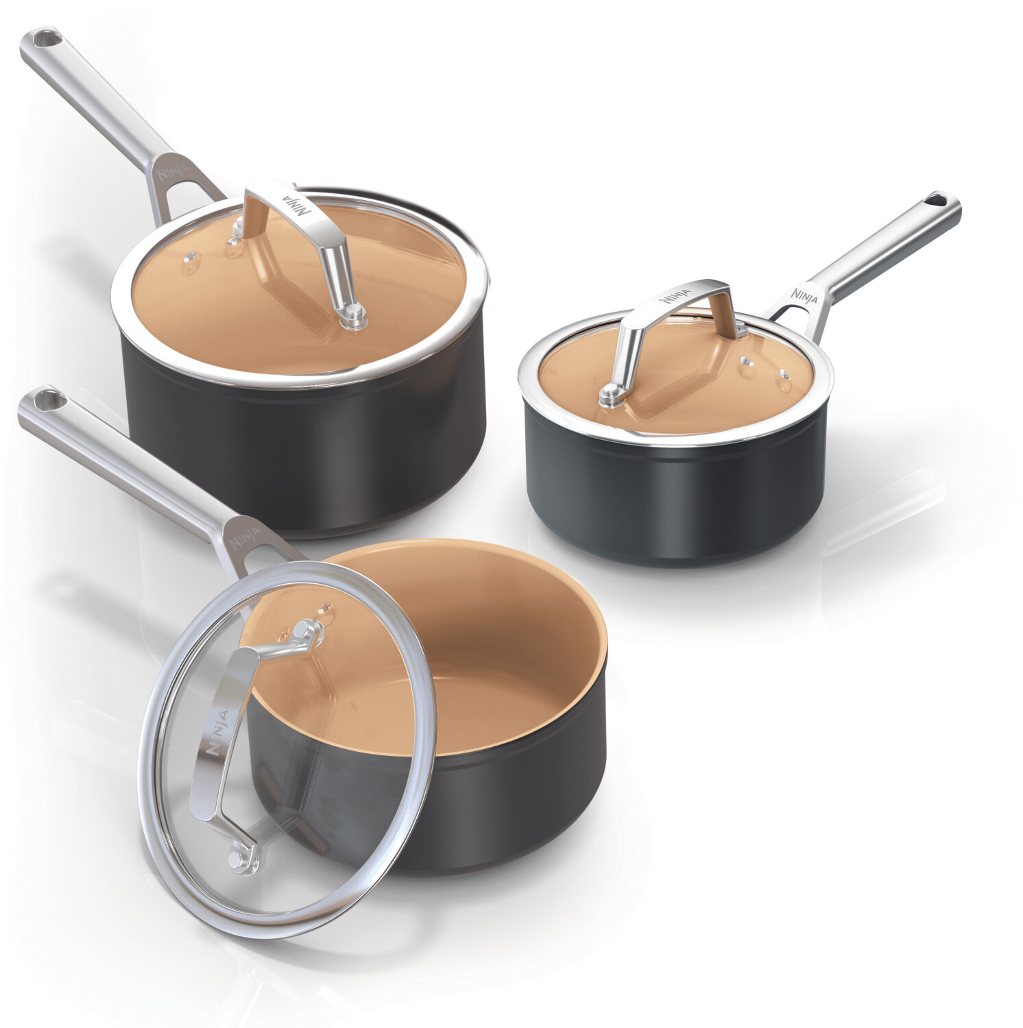Ninja Extended Life Premium Ceramic Cookware Set 3 pcs.