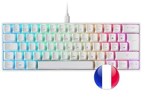 Mars Gaming MKMINI (FR) white switch blue