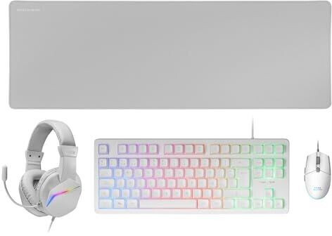 Mars Gaming MCP-RGB3 4-IN-1 Combo White (PT)
