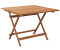 vidaXL Folding garden table 90x90x75cm solid wood acacia