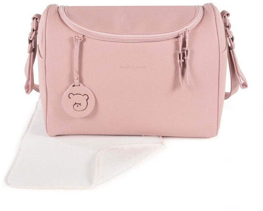 Pasito A Pasito Libro Nascita Nido – Portadocumenti In Similpelle Rosa – Con Tasche E Zip – 25x17x14 Cm – Lavabile A 30°
