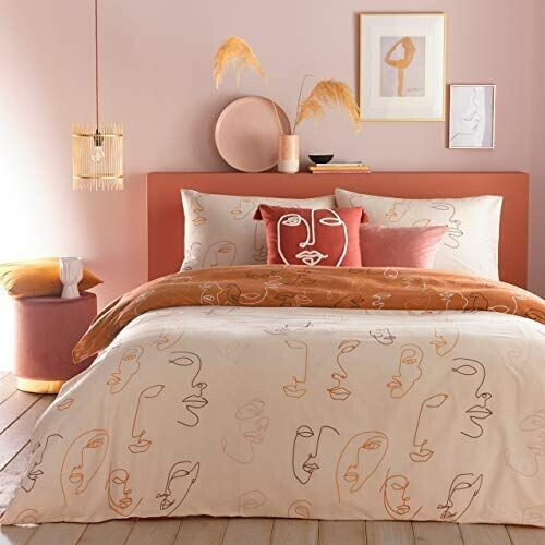 Furn Kindred Duvet Cover and Pillowcase Set Polycotton Apricot Double
