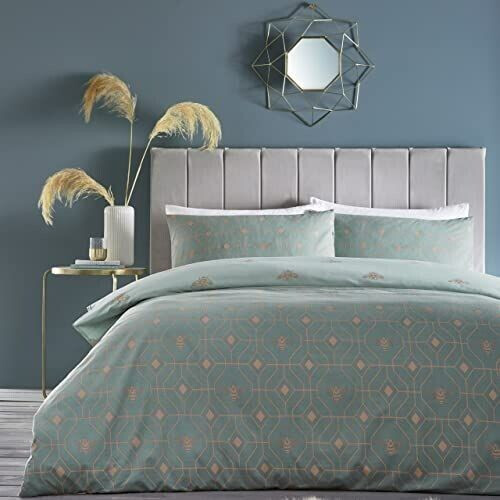 Furn Bee Deco King Size Duvet Cover Set Polyester EAU de Nil