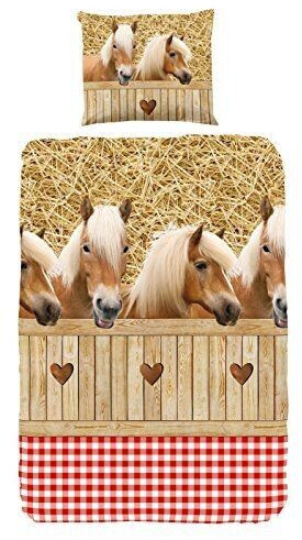 Good Morning 5058-A bed linen with horses multi color 200x135x0.5 cm