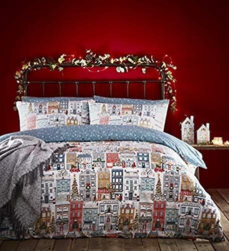 Furn Furn Festive Town SB Duvet Set Mult Multi Single