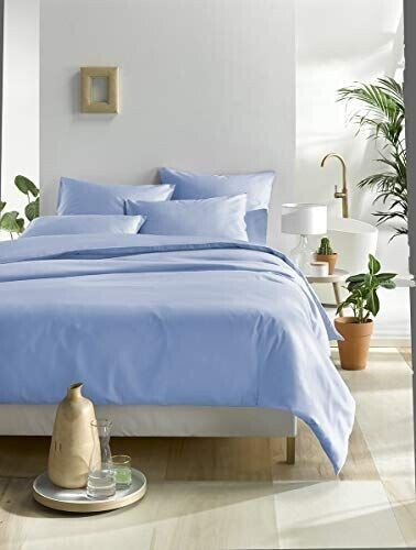 De Witte Lietaer Olivia bed linen satin Serenity 240x220 + 2 pillowcases