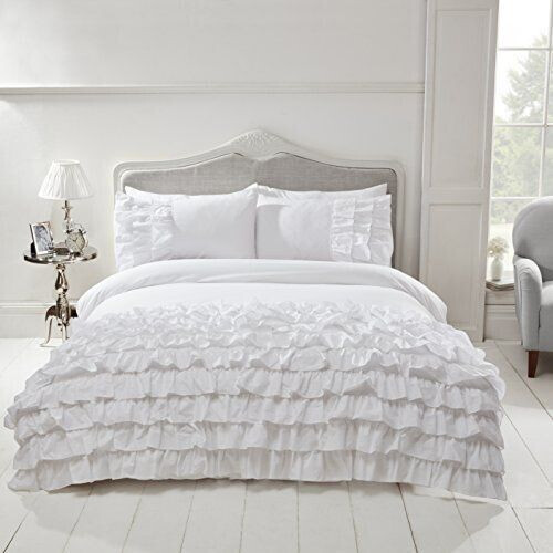Rapport Home Flamenco Duvet Cover Set Single White