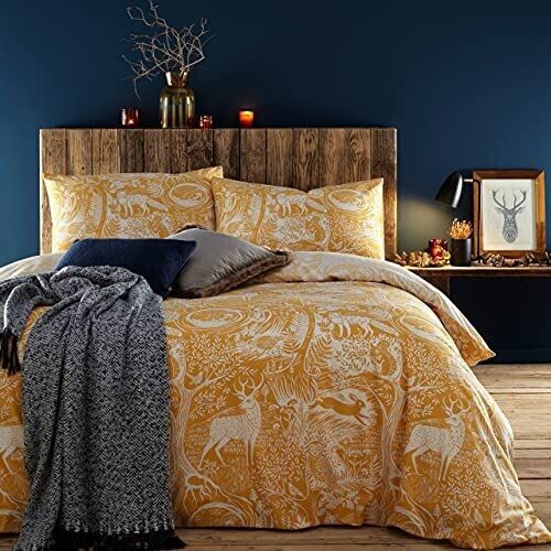 Furn Winterwood duvet cover set ocher 200x200 cm