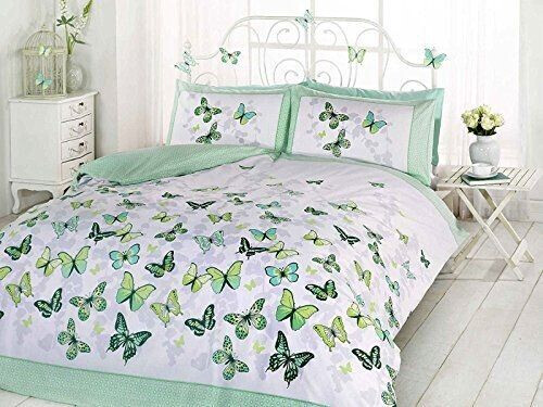 Rapport Home Flutter Bedding Set Green Cotton and Polyester