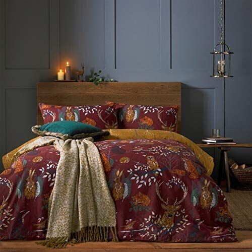 Furn Forest Fauna Duvet Cover Set Rust King Size