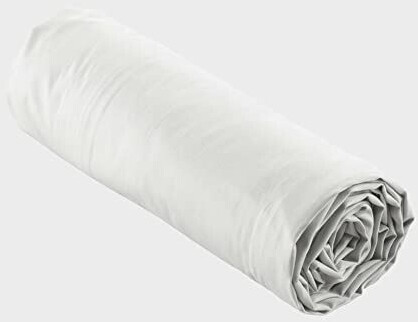 Douceur d'Intérieur Fitted sheet 180x200 cm percale cotton white