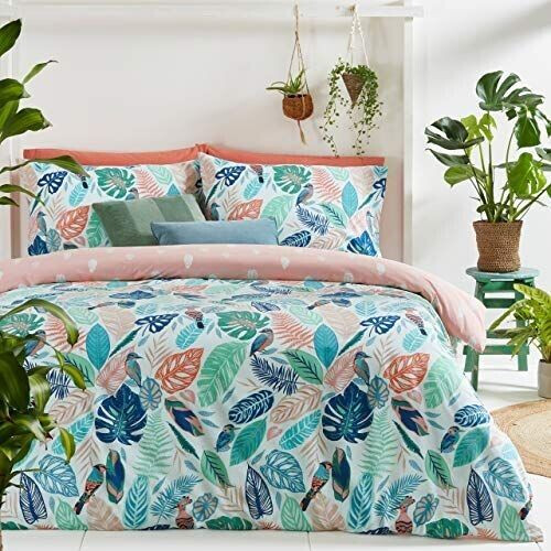 Furn Guava Duvet Cover and Pillowcase Set Polycotton Multi Double